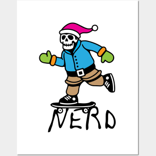 SANTA NERD Posters and Art